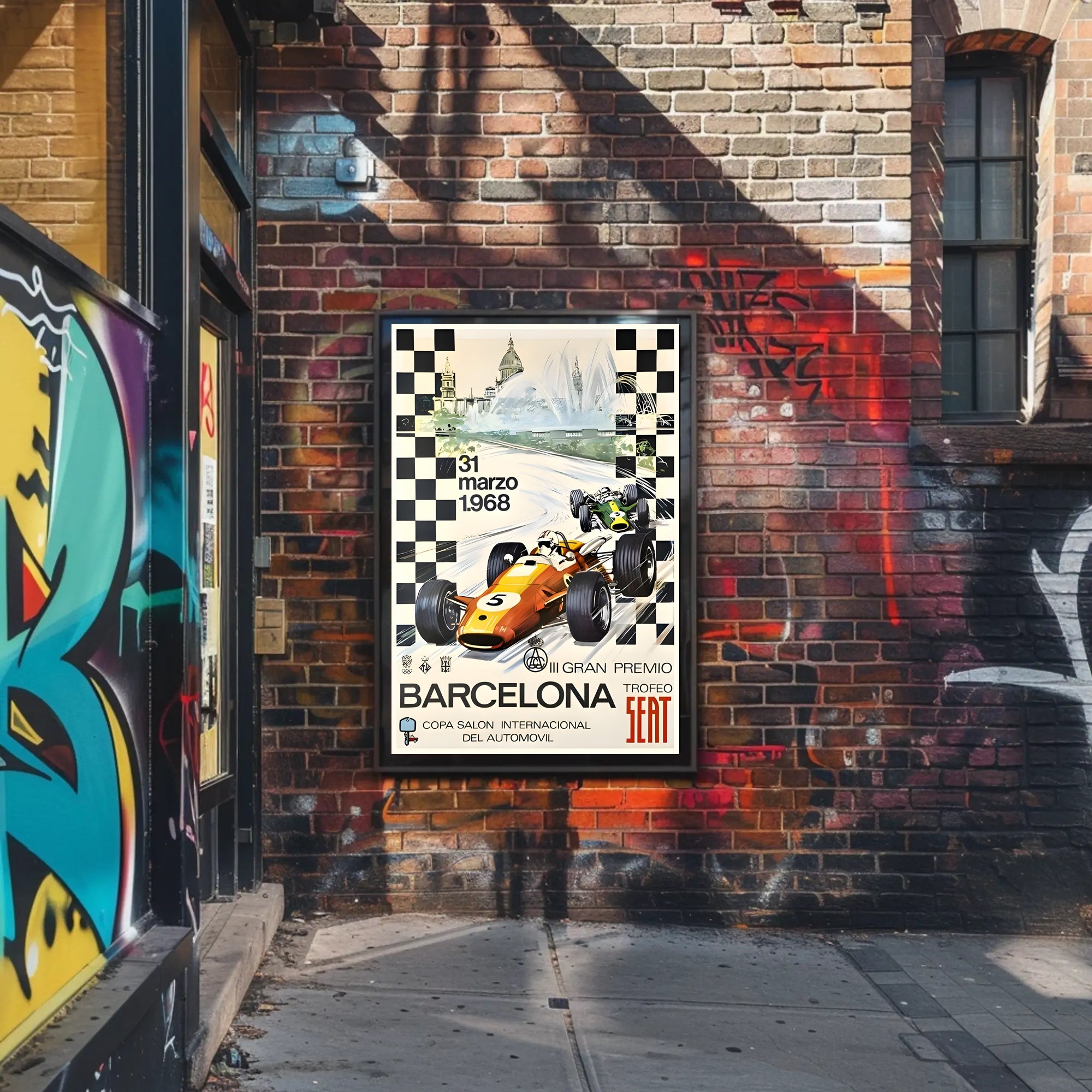 Barcelona Trofeo SEAT 1968 Poster