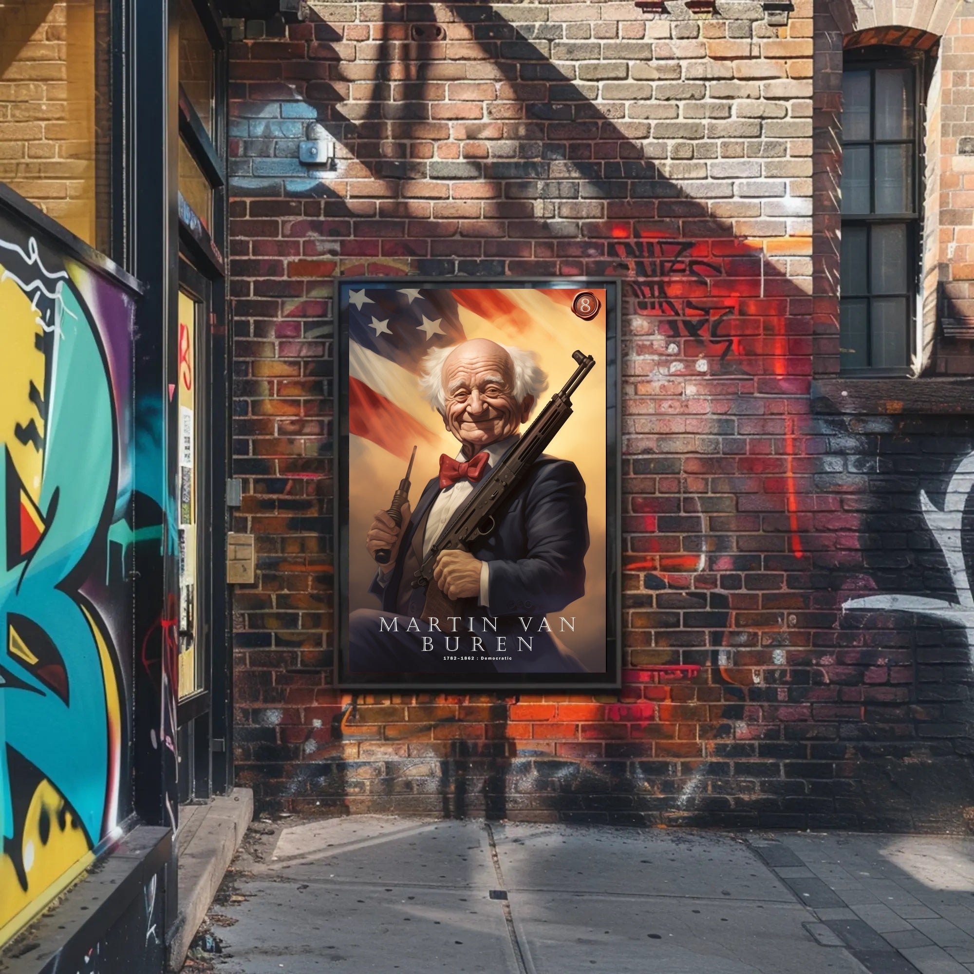 Martin Van Buren with a Modern Twist Poster