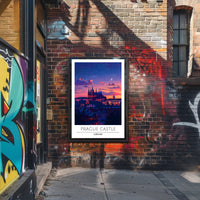 Prague Castle Twilight Enchantment Travel Poster