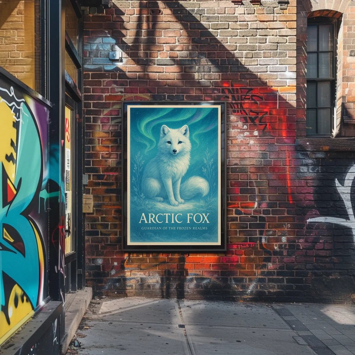 Arctic Fox Guardian of the Frozen Realms Poster