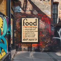 Food Conservation Tips Poster PosterGoat