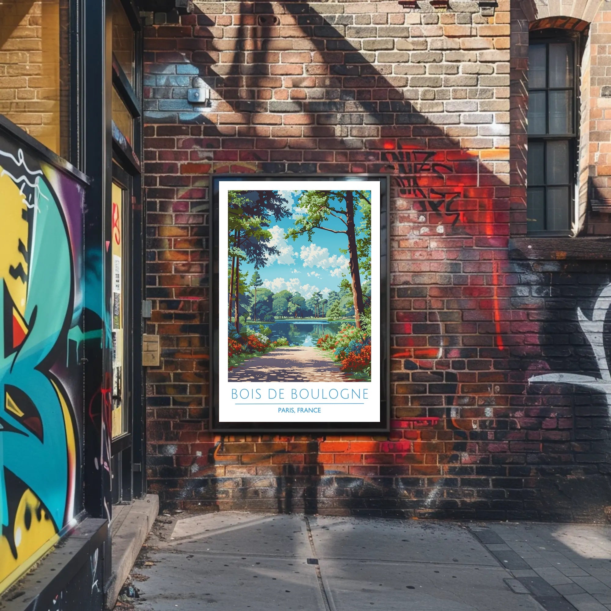 Scenic View of Bois de Boulogne Poster