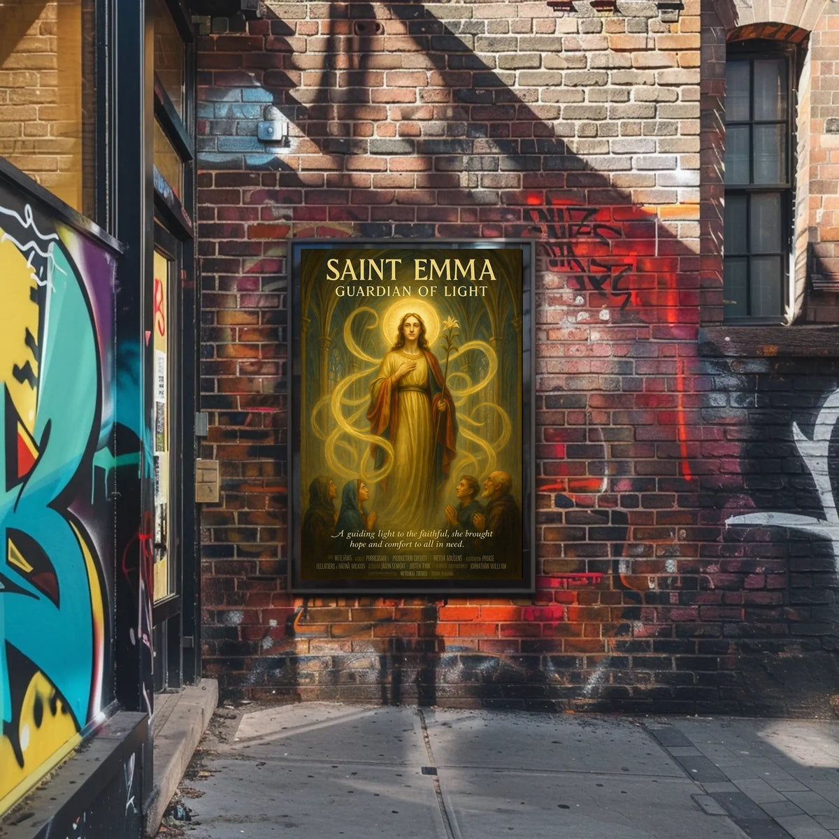 Saint Emma Guardian of Light Poster
