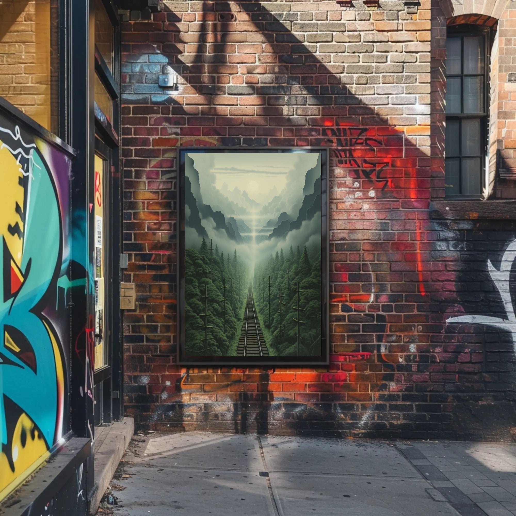 Journey Through The Misty Mountains Poster