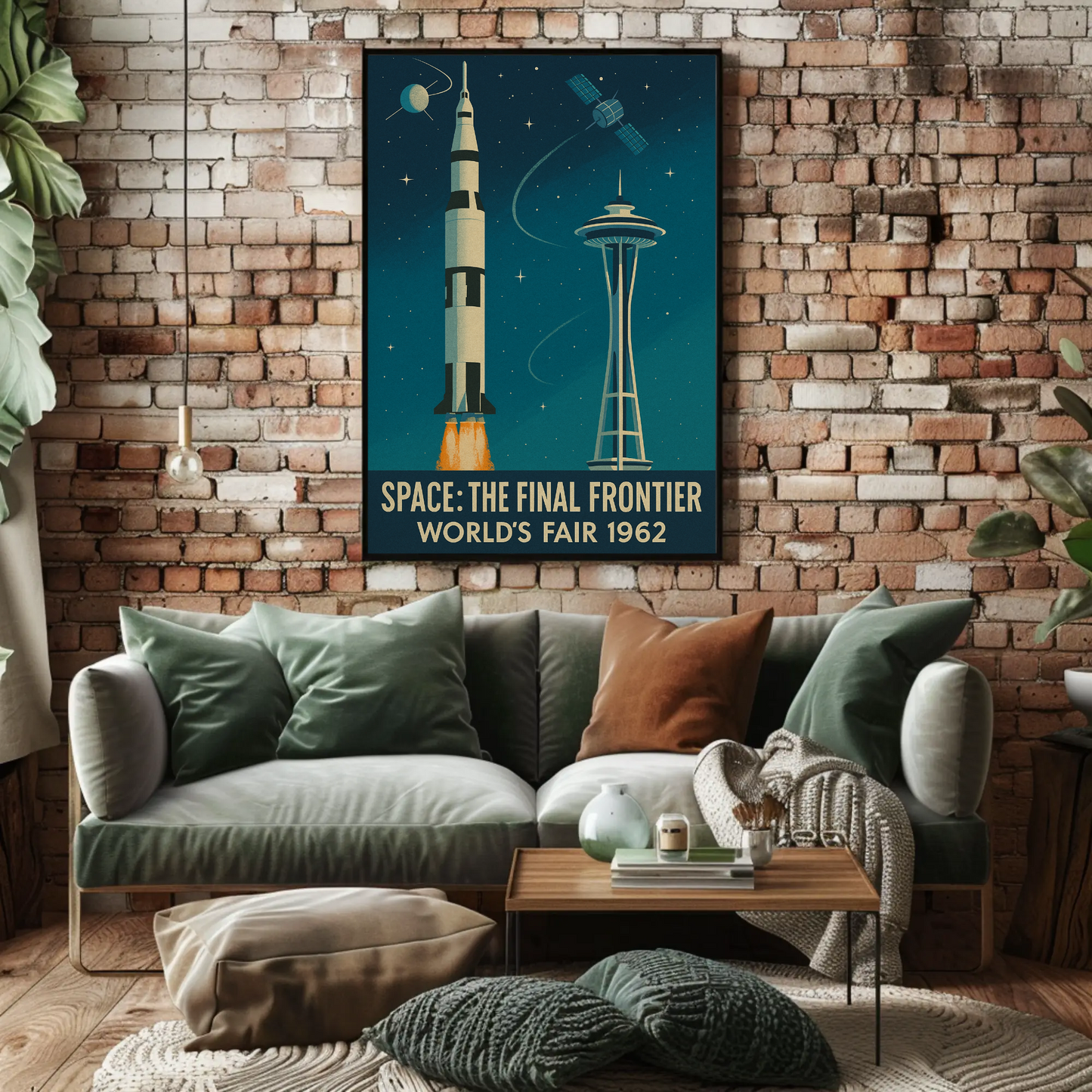 Space Frontier World's Fair 1962 Poster