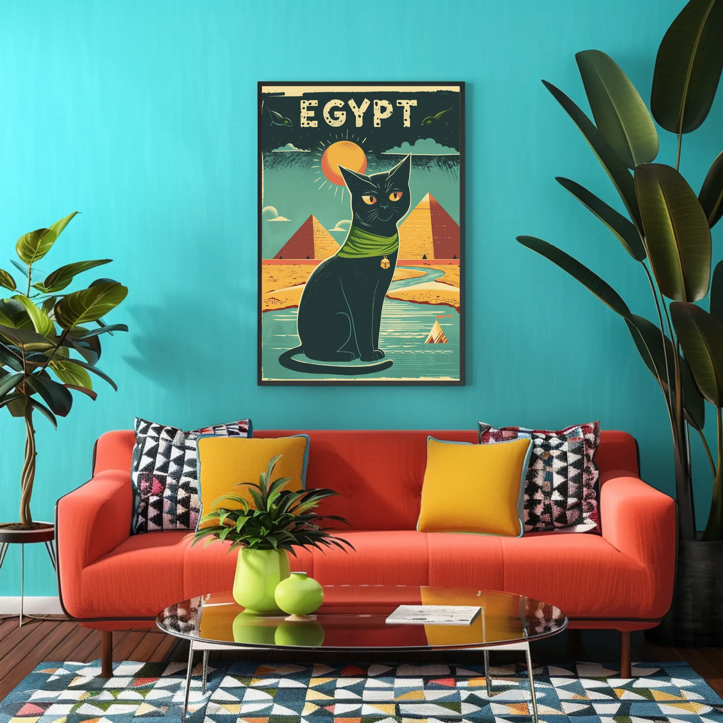 Egyptian Cat Mystique Poster