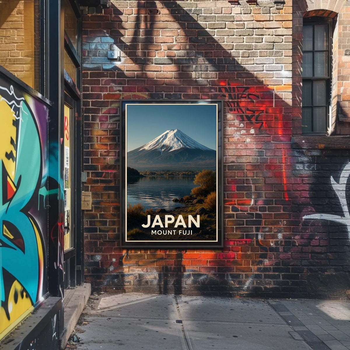 Mount Fuji Photorealism Scenic Traveler Poster