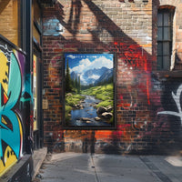 Rocky Mountains Serene Travel Poster Print