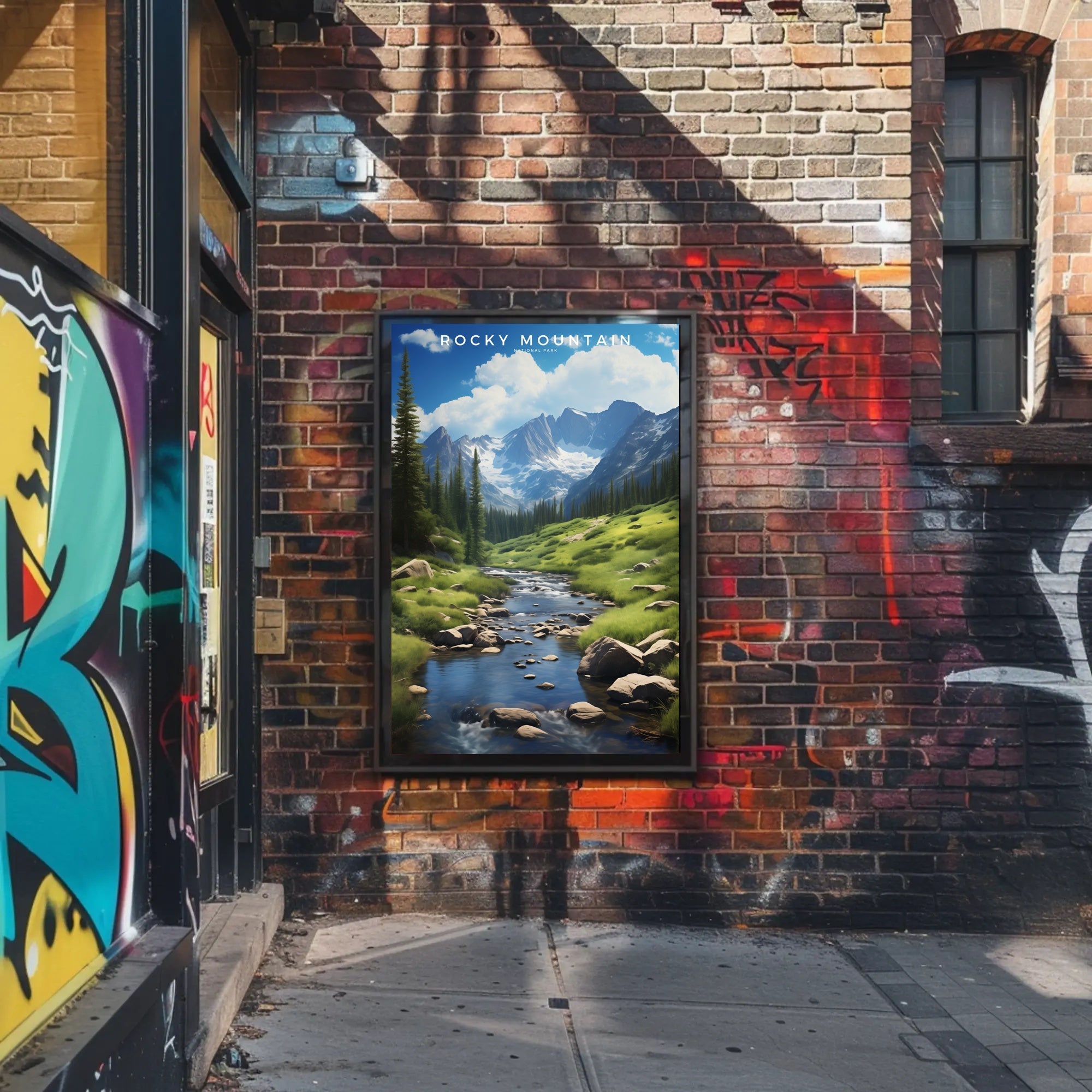 Rocky Mountains Serene Travel Poster Print