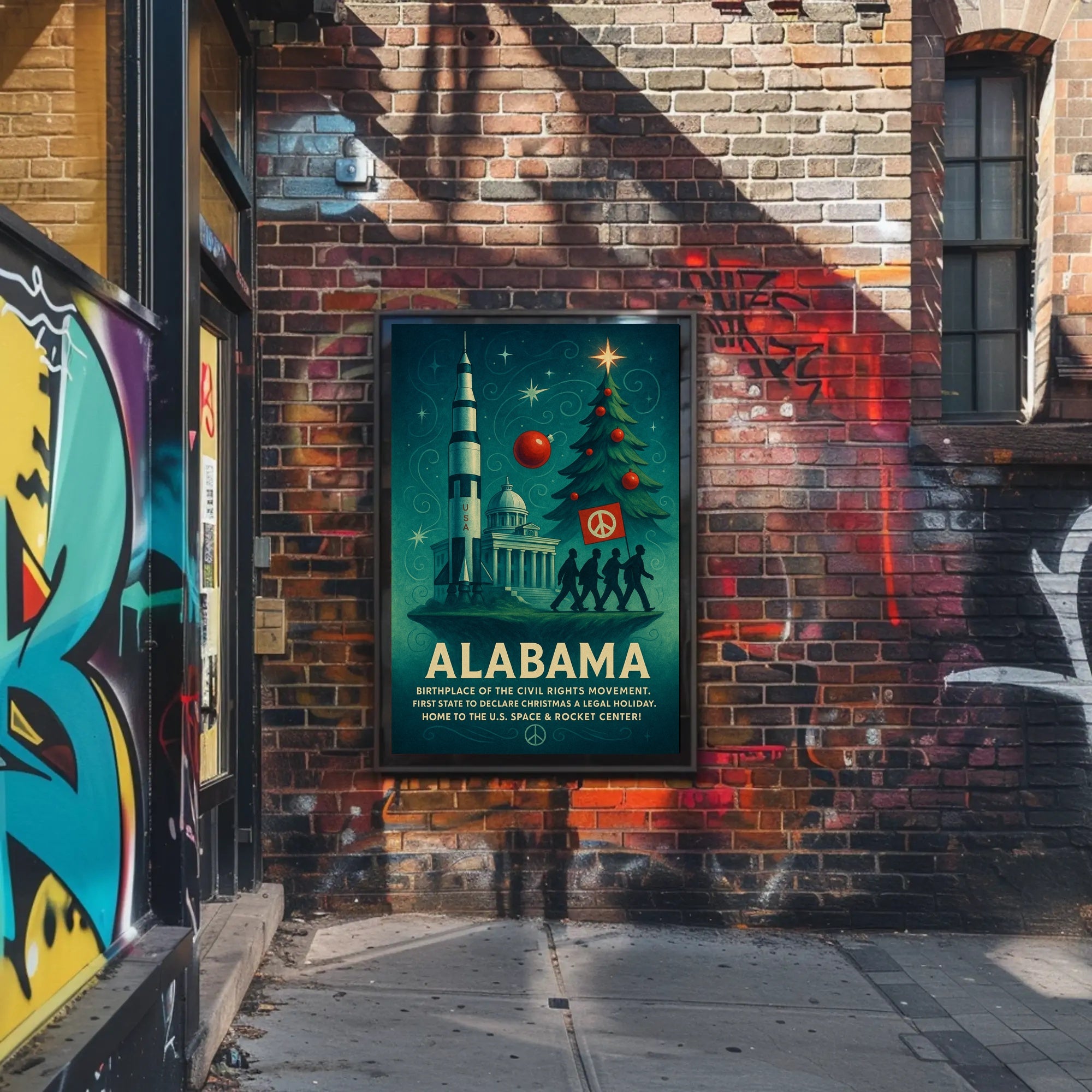 Alabama: A Journey Through History and Innovation Poster