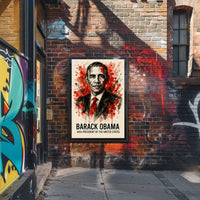 Barack Obama Watercolor Masterpiece, Historical or Presidential Poster