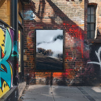 Misty Autumn Mountain Landscape Photorealistic Art Print