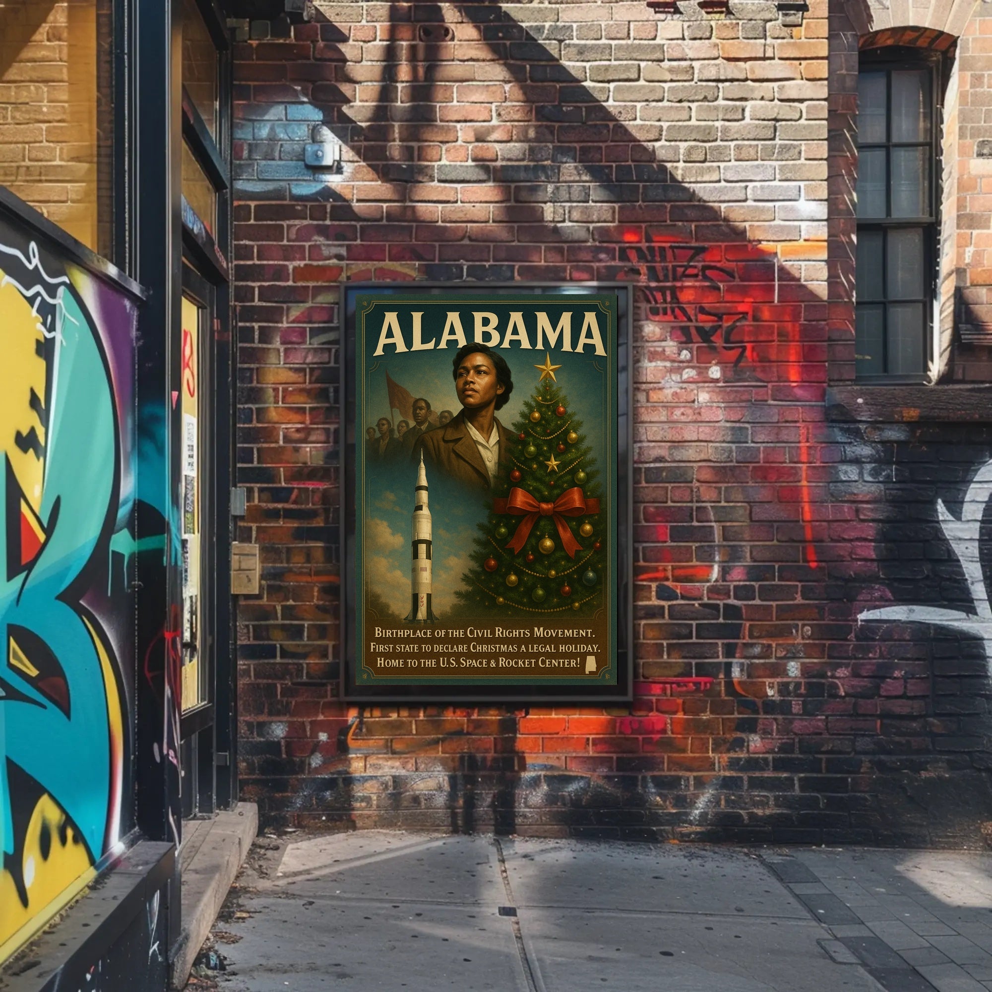 Alabama A Historical And Cultural Poster