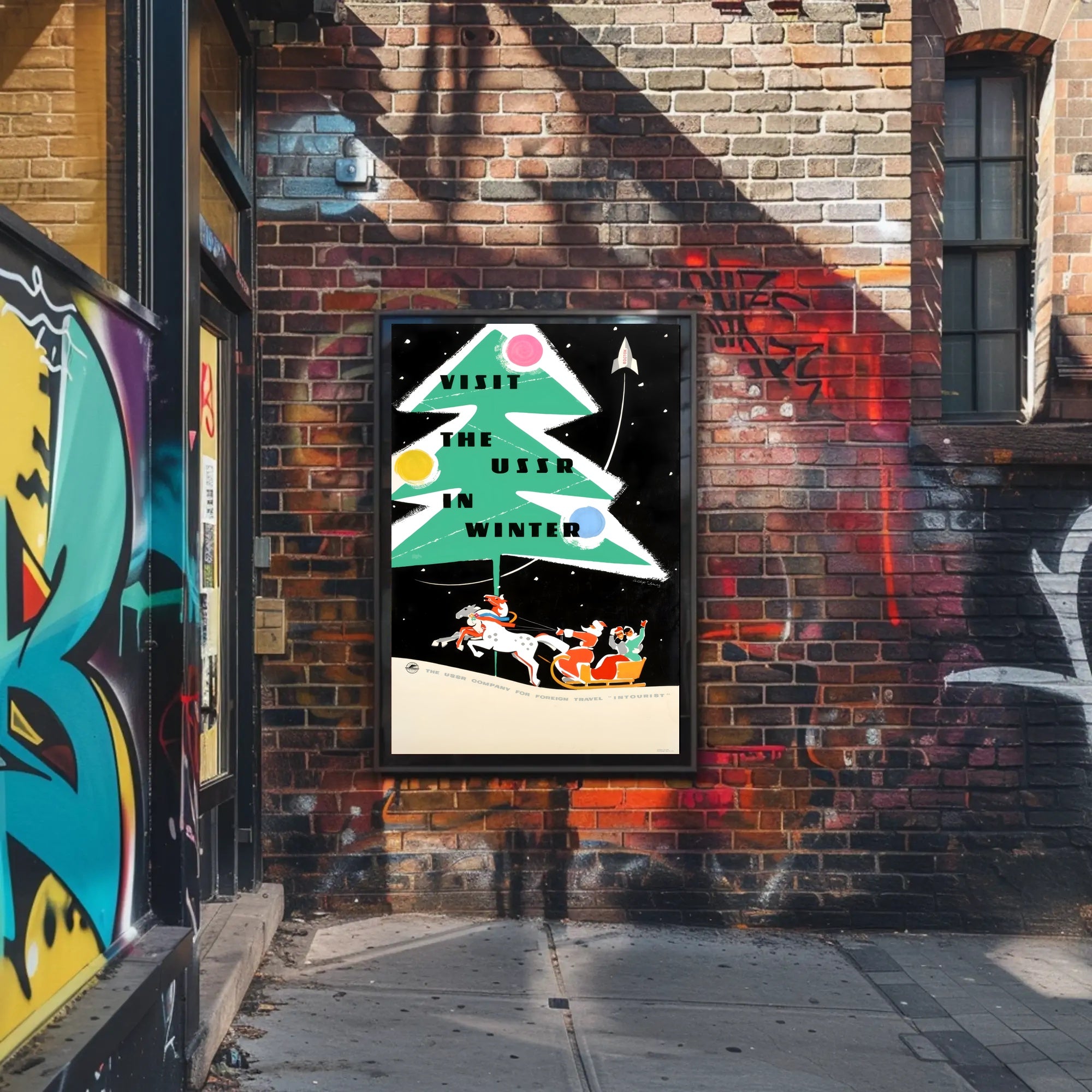 Visit the USSR in Winter Travel Poster PosterGoat