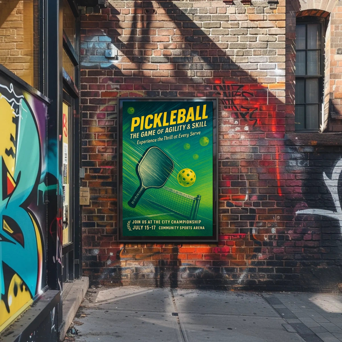 Pickleball Championship Invitation Poster