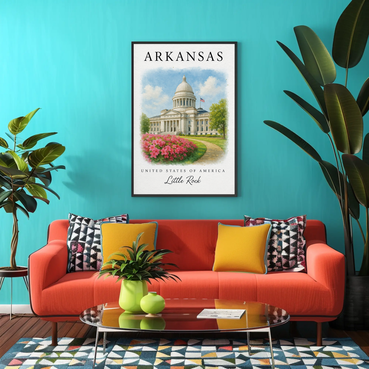 Arkansas, Little Rock Signature Series Vintage Travel Poster