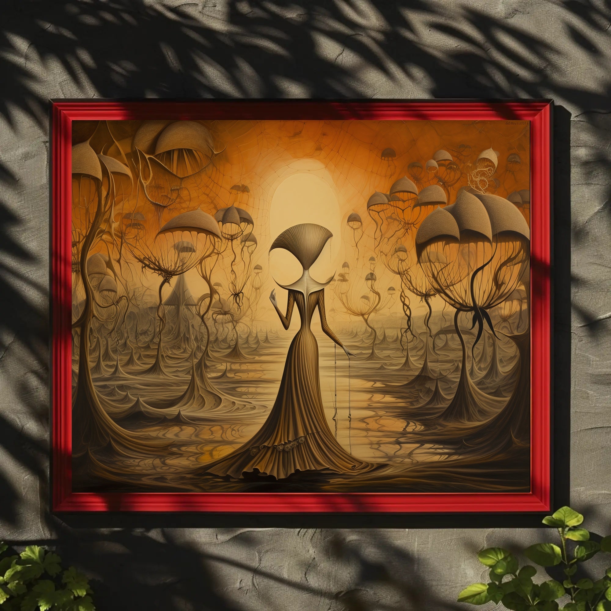 Surreal Dreamscape: Mystical Walk Through Fantasy or Mythology Poster