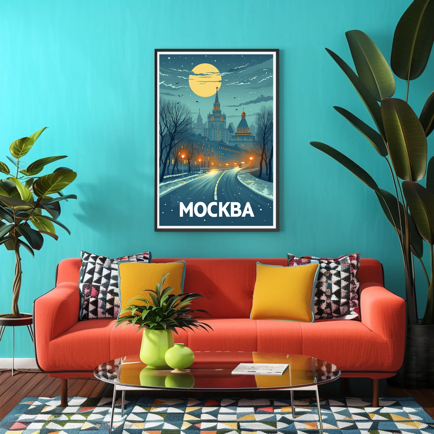 Moscow: Winter Night Poster