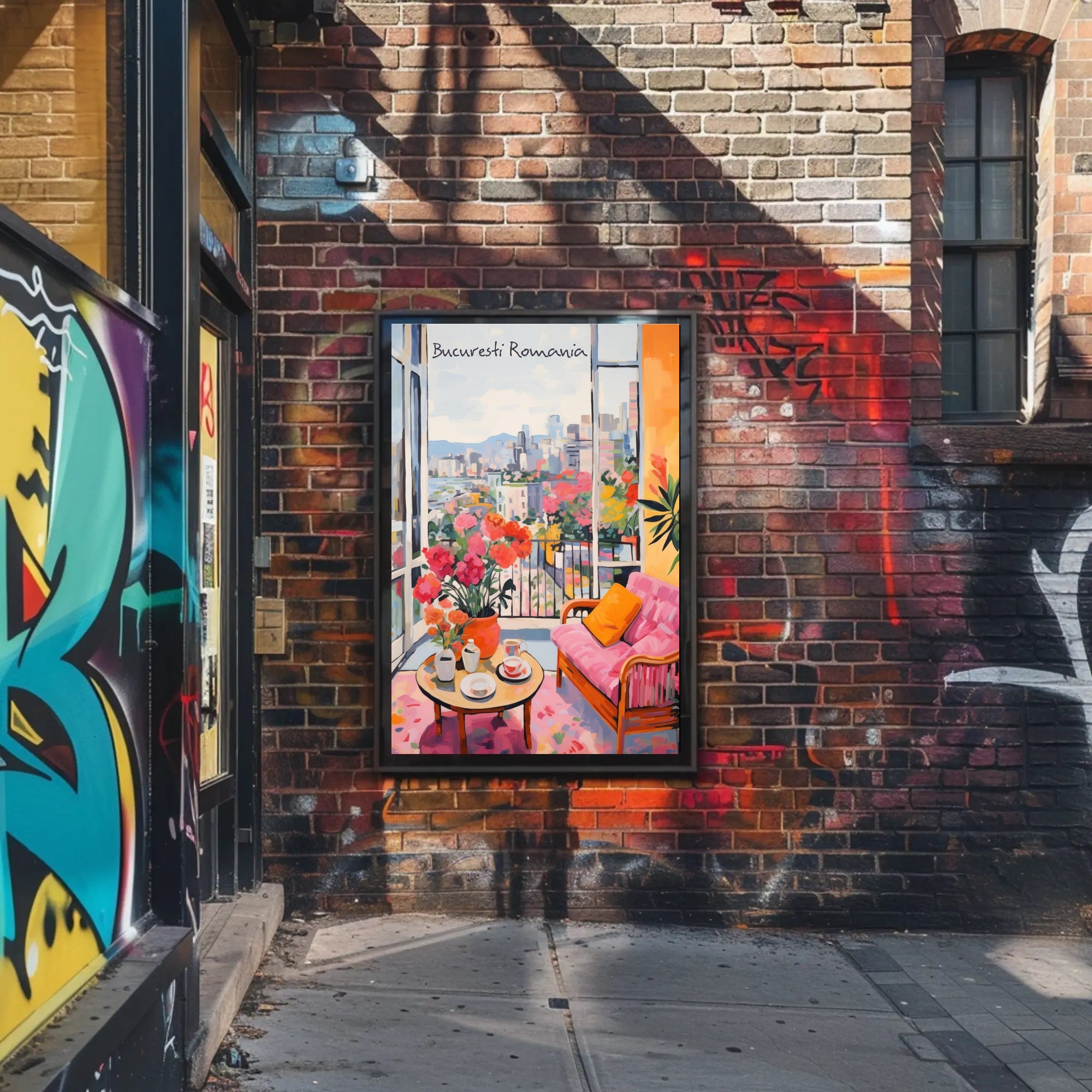 Bucaresti Serenity: A Balcony View Poster