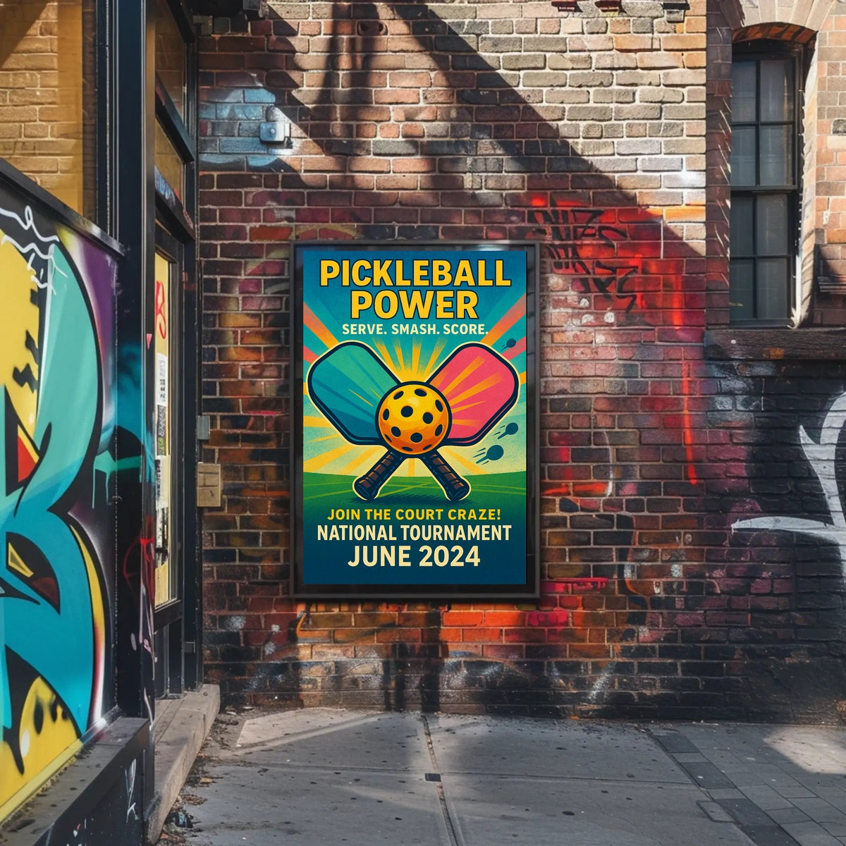 Pickleball Power Tournament 2024 Poster