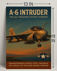 A-6 Intruder Vintage Military Recruitment Poster