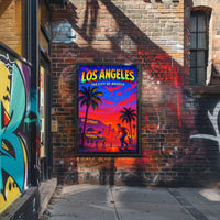 Los Angeles The City of Angels Poster PosterGoat