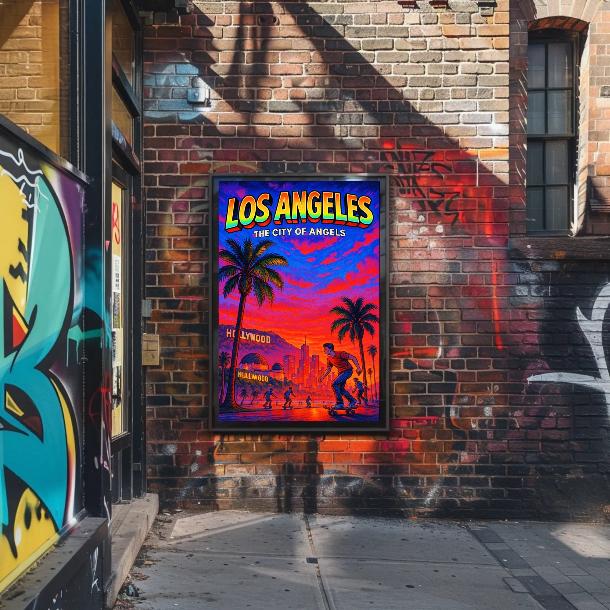 Los Angeles The City of Angels Poster PosterGoat