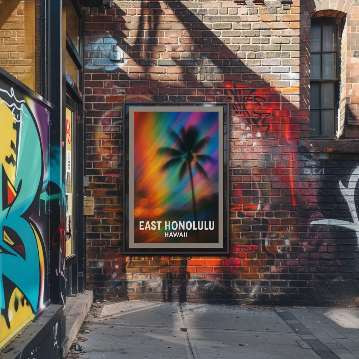 East Honolulu Vibes Wanderlust Impressionism Poster