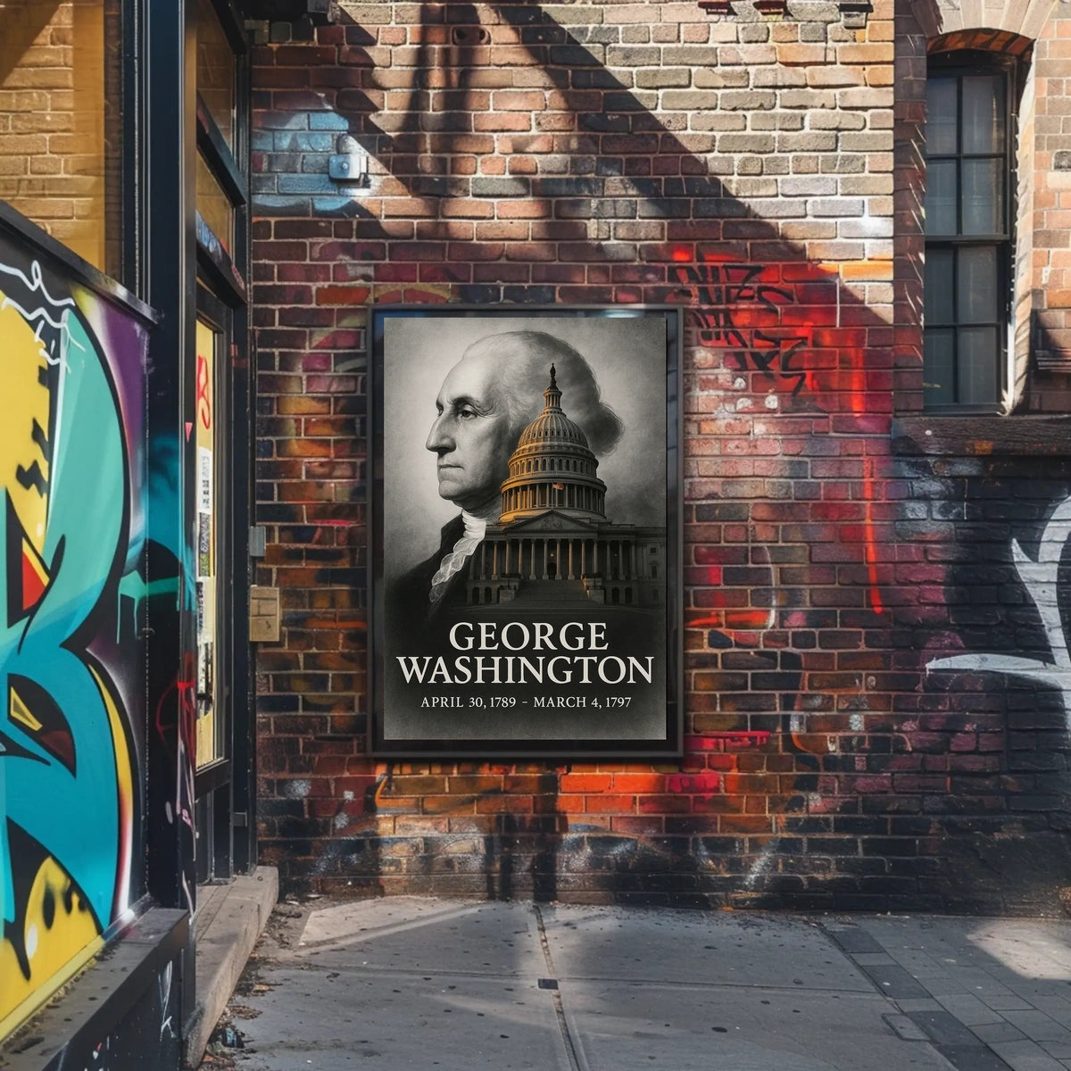 George Washington 1st President of the United States Reflections Poster