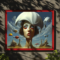 Surreal Dreamscape with Melting Hat Fantasy or Mythology Poster