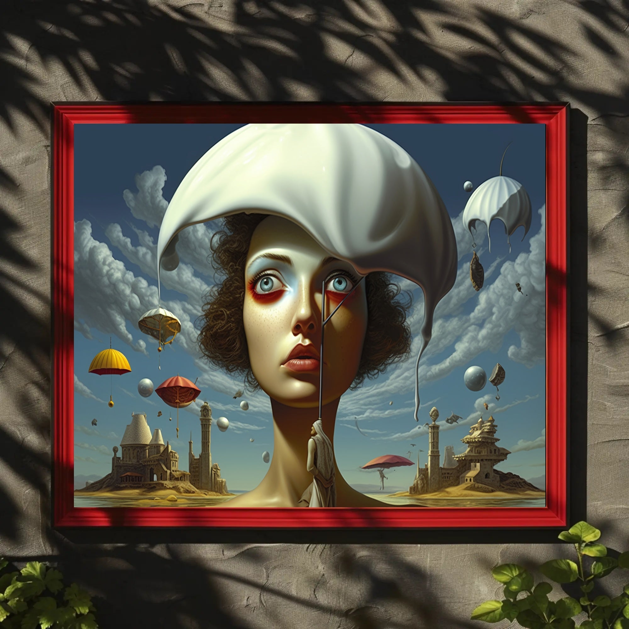 Surreal Dreamscape with Melting Hat Fantasy or Mythology Poster