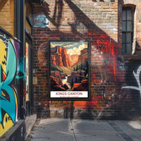 Kings Canyon Vintage National Park Poster