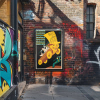 Vintage A-D-A-C Costume Ball Art Print Decor