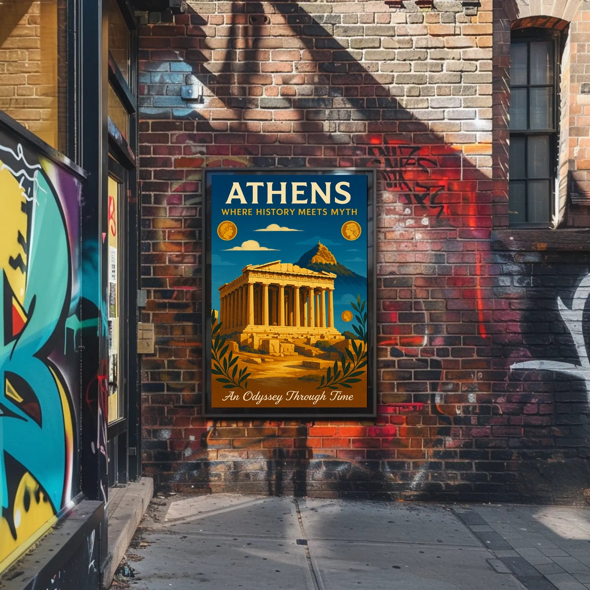Athens Where History Meets Myth Poster