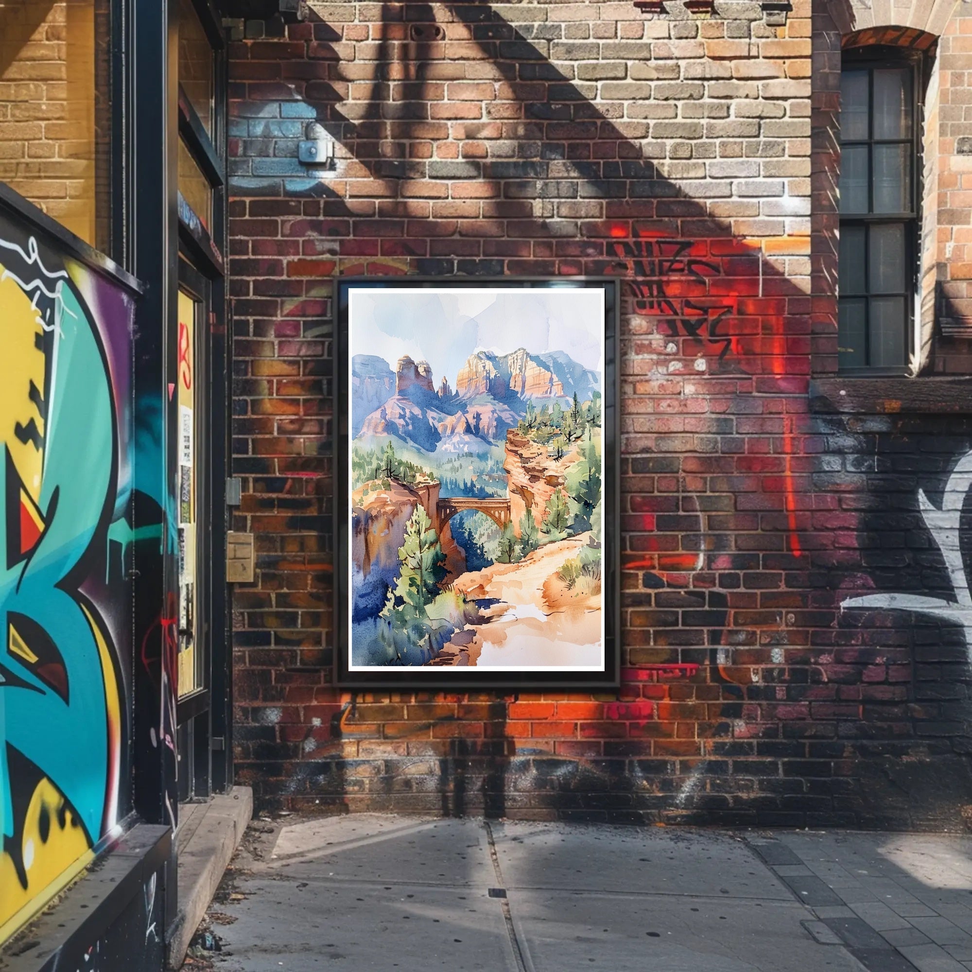 Serene Mountain Landscape Poster PosterGoat