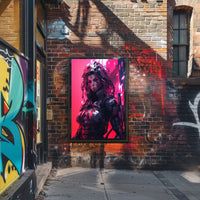 Futuristic Cyborg High-Tech Cyberpunk Poster Sci-Fi Poster