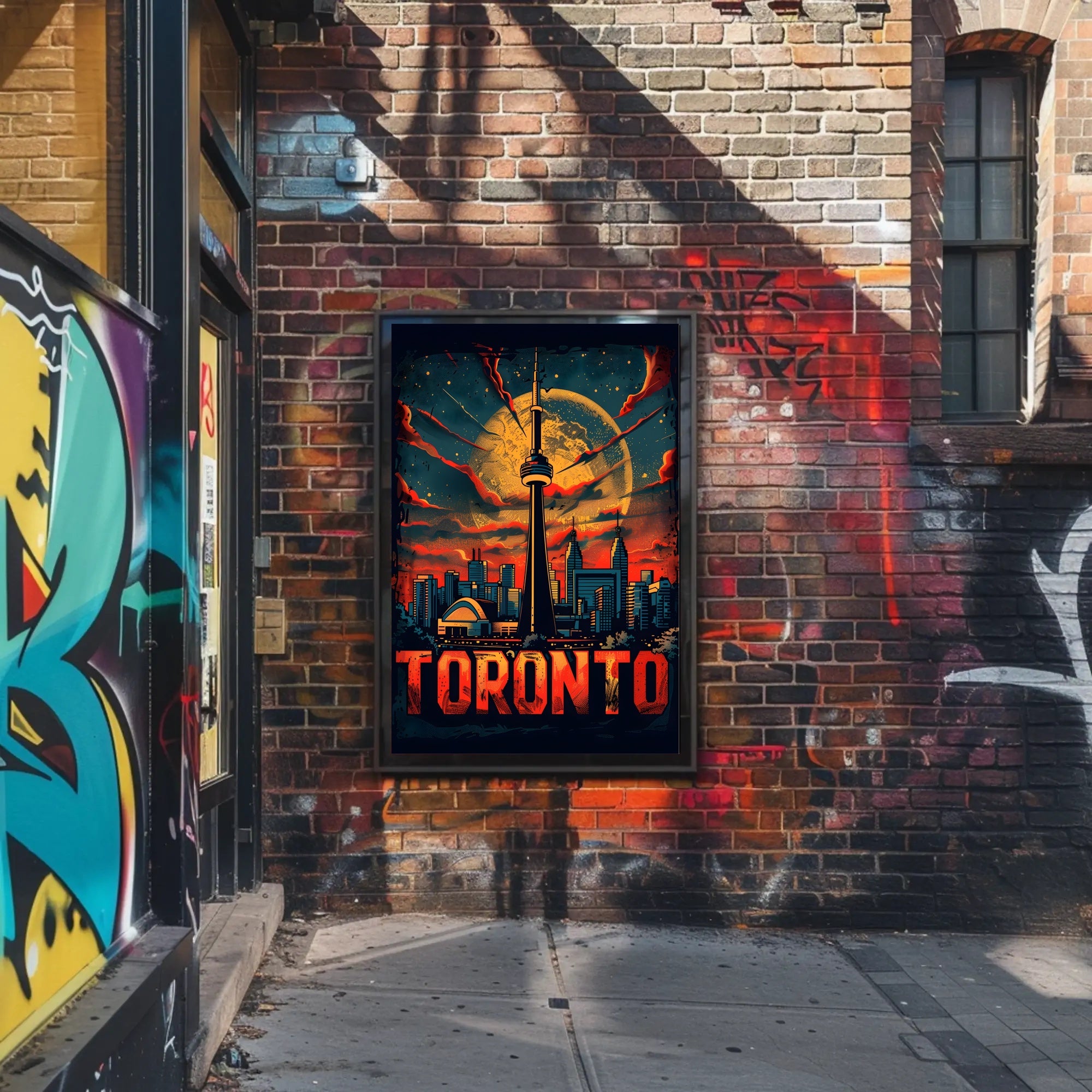 Toronto Skyline Art Poster