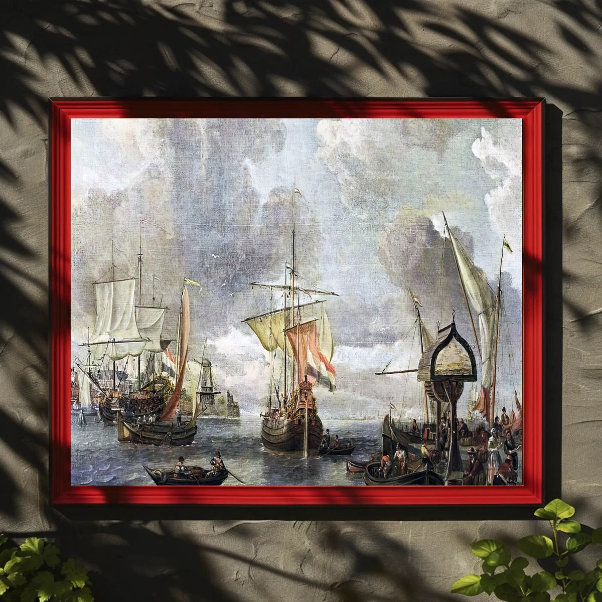 Maritime Harbor Scene Classic Historical Poster