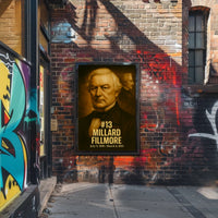 Millard Fillmore Presidential Poster Vintage Analog Film Aesthetic Wall Art History Portrait Print