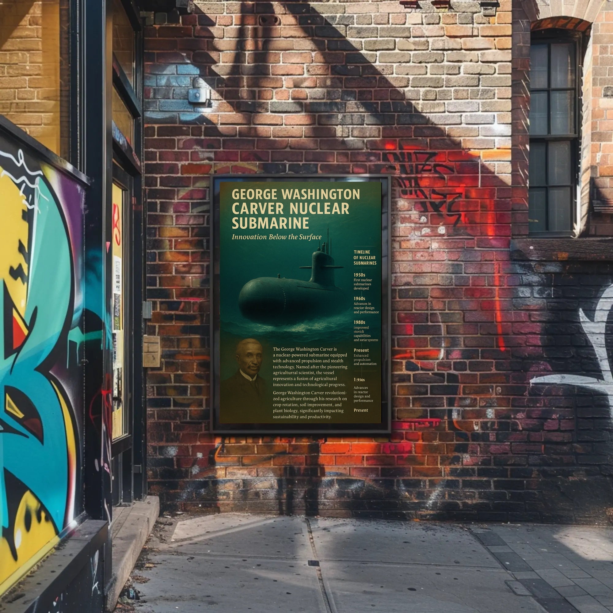 George Washington Carver Nuclear Submarine Poster PosterGoat