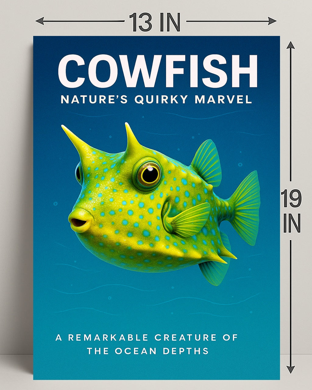 Cowfish Nature’s Quirky Marvel Poster PosterGoat