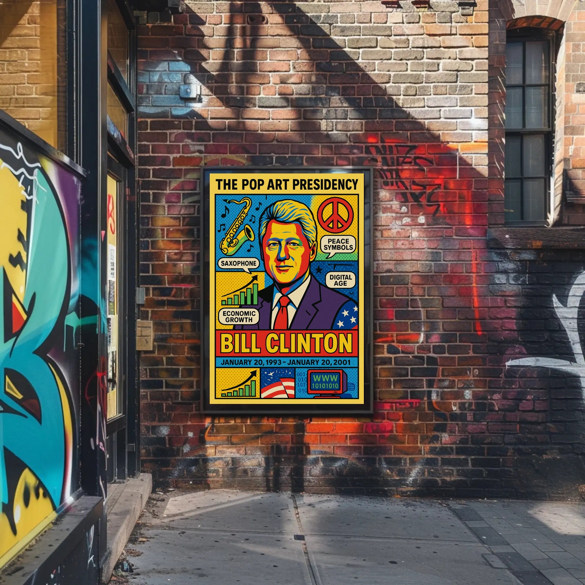 Bill Clinton The Pop Art Presidency Poster