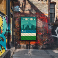 Uzbekistan Cultural Landmarks And Poster