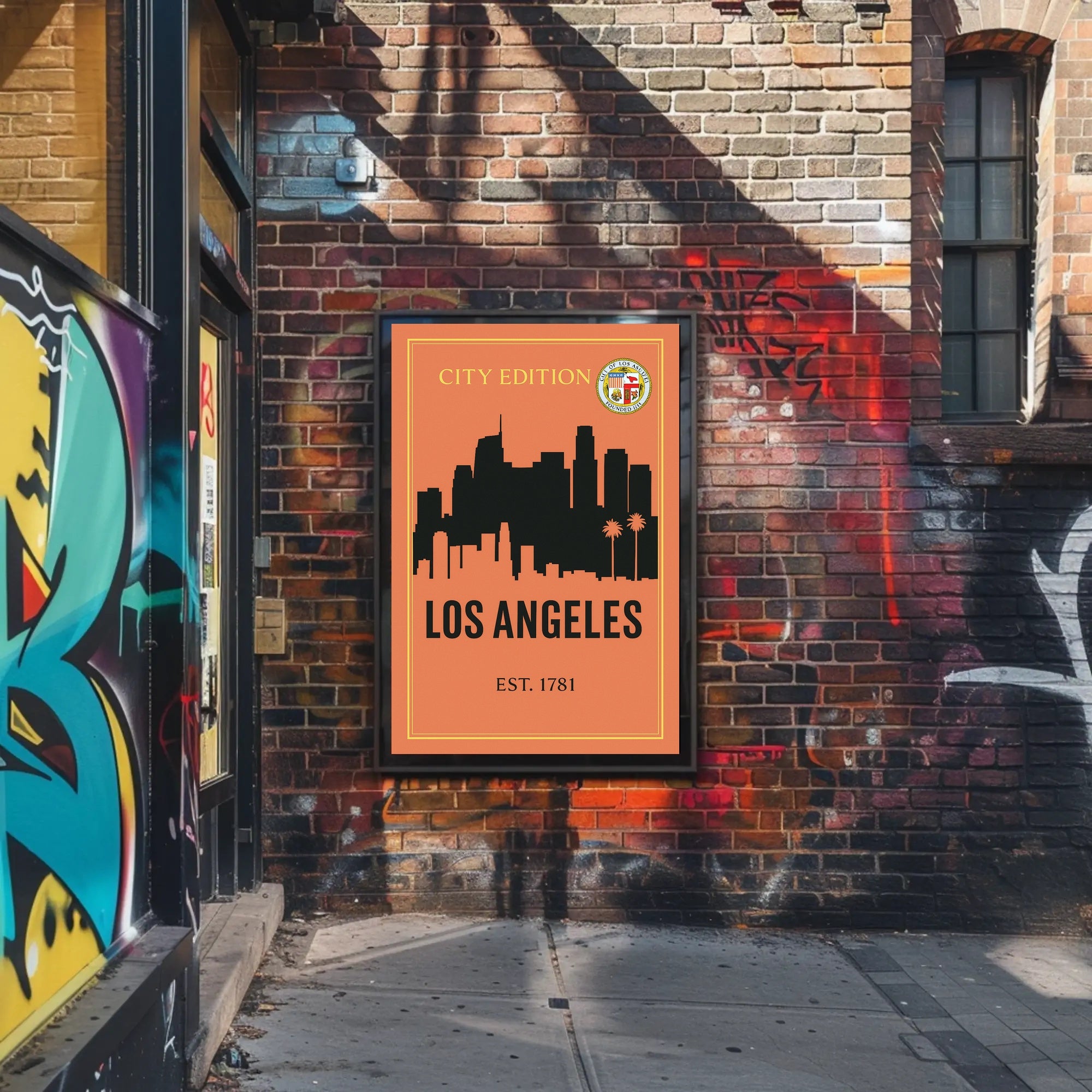 Los Angeles City Edition Poster PosterGoat