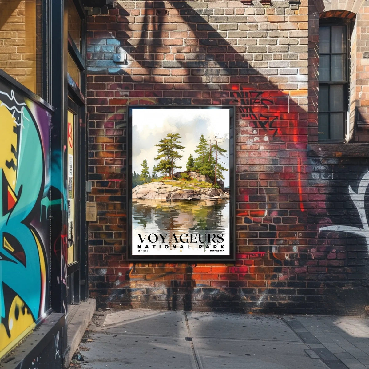 Voyageurs Watercolor Wall Art Poster