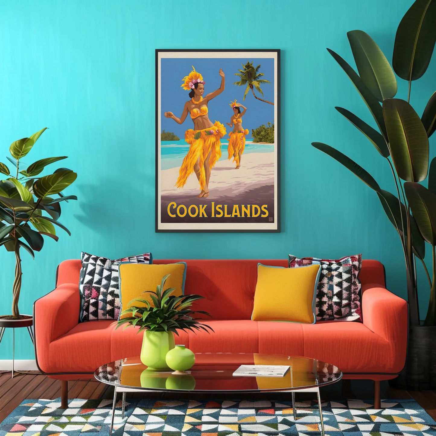 Cook Islands Vintage Poster