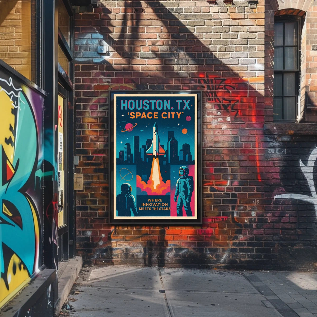 Space City Houston, TX Poster