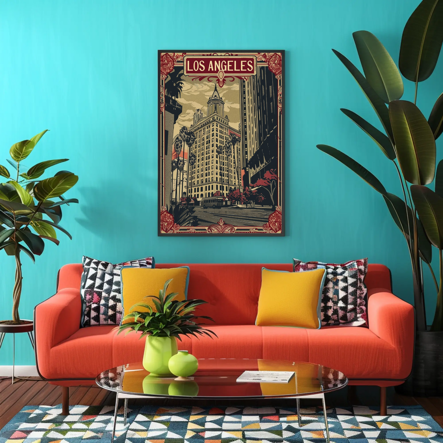 Vintage Travel Poster - Los Angeles Historic City