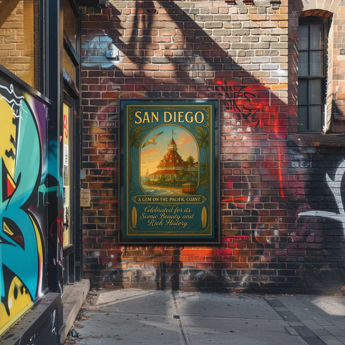 San Diego A Gem On The Pacific Coast Poster