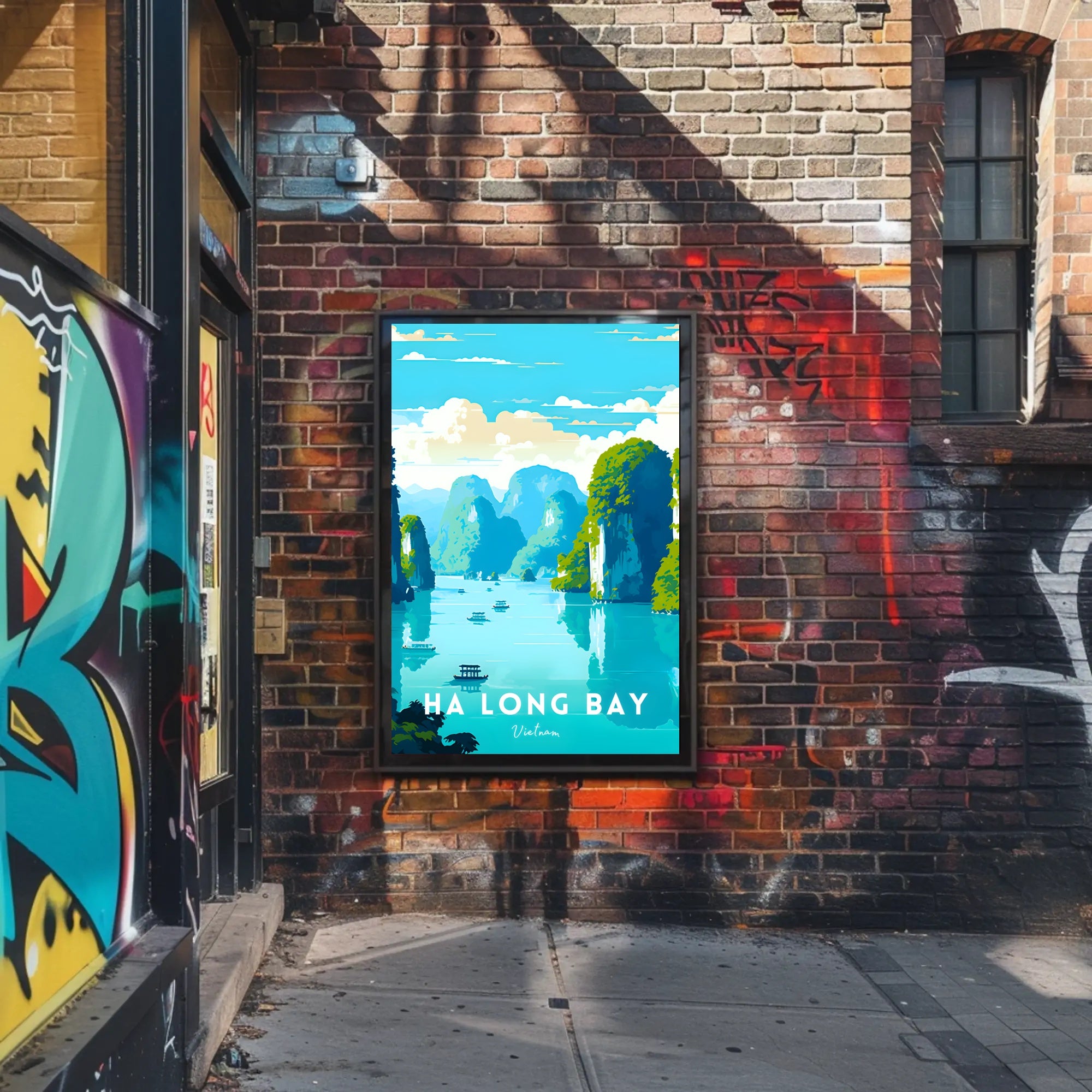 Ha Long Bay Seascape Exploration Travel Poster